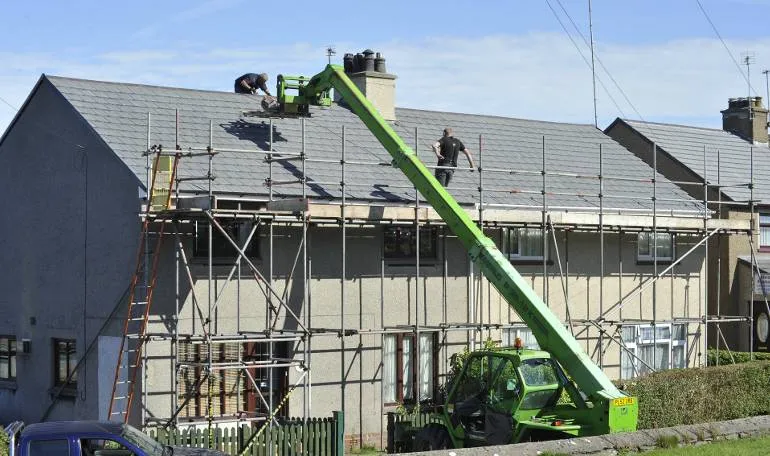 A pic of home with Residential Scaffolding